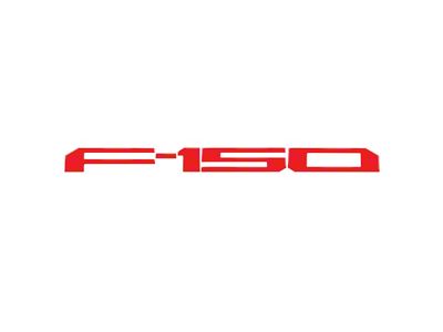 Raised Logo Acrylic Emblem Tailgate Inserts; Red (18-20 F-150 w/o Tailgate Applique)