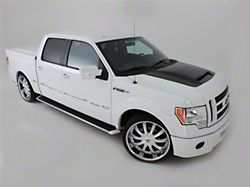 Ram Air Hood with Carbon Fiber Blister; Unpainted (09-14 F-150, Excluding Raptor)