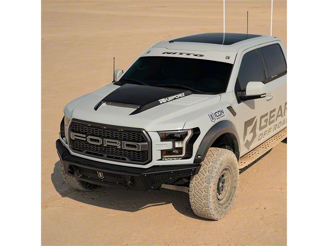 Ram Air Hood with Carbon Fiber Blister; Unpainted (17-20 F-150 Raptor)