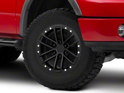 Raptor Beadlock Style Matte Black 6-Lug Wheel; 17x8.5; 34mm Offset (04-08 F-150)