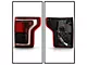 Raptor BSD Style LED Tail Lights; Chrome Housing; Red Smoked Lens (15-20 F-150 w/ Factory Halogen Tail Lights)