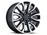 Raptor Style Gloss Black Machined 6-Lug Wheel; 20x9; 30mm Offset (21-26 F-150)