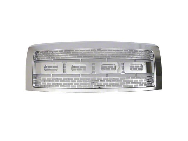 Raptor Style Upper Replacement Grille; Chrome (09-14 F-150, Excluding Raptor)