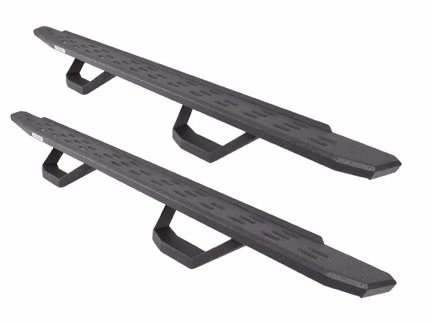 Go Rhino F-150 RB30 Running Boards with Drop Steps; Protective Bedliner ...