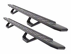 Go Rhino RB30 Running Boards with Drop Steps; Textured Black (15-26 F-150 Super Duty SuperCrew)