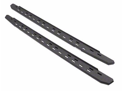 Go Rhino RB30 Slim Line Running Boards; Protective Bedliner Coating (15-25 F-150 Super Duty SuperCrew)