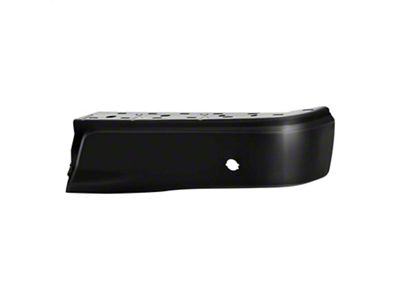 Rear Bumper Cap End; Pre-Drilled for Backup Sensors; Passenger Side; Black (15-20 F-150, Excluding Raptor)