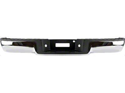 Replacement Rear Bumper; Not Pre-Drilled for Backup Sensors; Chrome (06-08 F-150 Styleside)