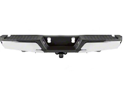 Replacement Rear Bumper; Chrome (15-20 F-150, Excluding Raptor)