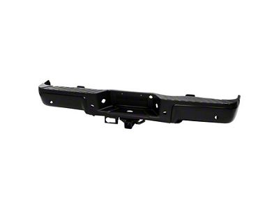 Rear Bumper with Class III Hitch; Pre-Drilled for Backup Sensors; Black (09-14 F-150 Styleside)