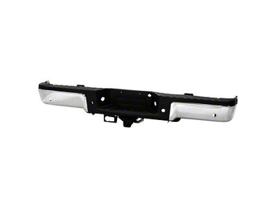 Rear Bumper with Class III Hitch; Pre-Drilled for Backup Sensors; Chrome (09-14 F-150 Styleside)
