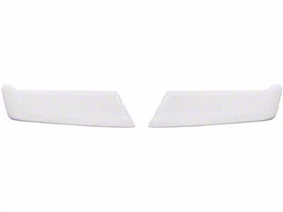 Rear Bumper Cover; Gloss White (21-23 F-150 w/o Factory Dual Exhaust)