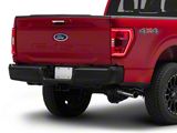 Rear Bumper Cover; Matte Black (21-23 F-150 w/o Factory Dual Exhaust)