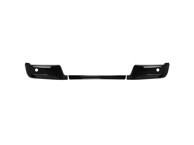 Rear Bumper Covers; Gloss Black (24-26 F-150 w/o Factory Dual Exhaust)