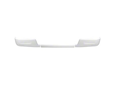Rear Bumper Covers; Gloss White (24-26 F-150 w/o Factory Dual Exhaust)