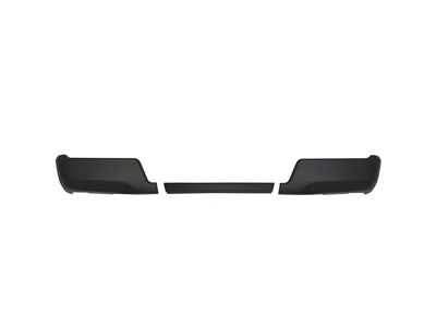 Rear Bumper Covers; Matte Black (24-26 F-150 w/o Factory Dual Exhaust)