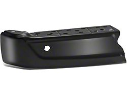 Rear Bumper End Cap; Pre-Drilled for Backup Sensors; Black; Passenger Side (21-25 F-150 w/o Factory Dual Exhaust)