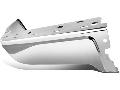 Rear Bumper End Cap; Not Pre-Drilled for Backup Sensors; Chrome; Driver Side (09-14 F-150 Styleside)