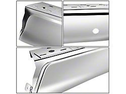 Rear Bumper End Cap; Pre-Drilled for Backup Sensors; Chrome; Passenger Side (15-20 F-150, Excluding Raptor & 19-20 Limited)