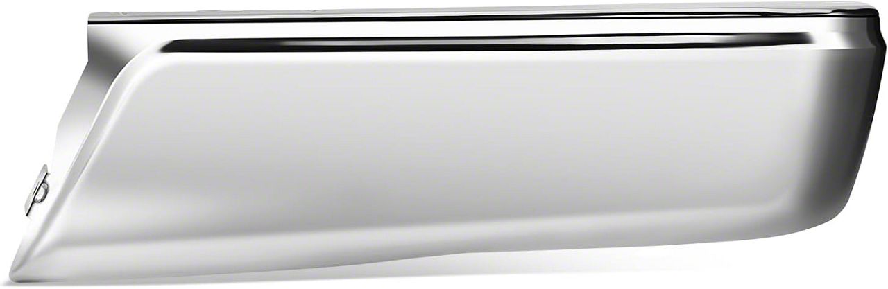DTMOTO Rear Bumper End Cap For Ford F-150 2015-2019 – Passenger Side, Chrome Steel, W/ Sensor Hole
