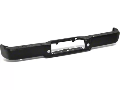 Rear Bumper; Not Pre-Drilled for Backup Sensors; Black (04-08 F-150 Styleside)