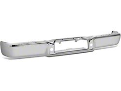 Rear Bumper; Not Pre-Drilled for Backup Sensors; Chrome (04-08 F-150 Styleside)