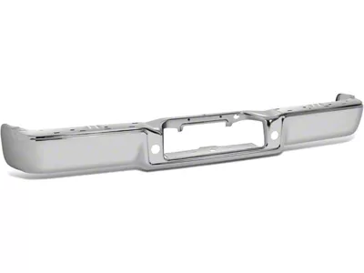 Rear Bumper; Not Pre-Drilled for Backup Sensors; Chrome (04-08 F-150 Styleside)