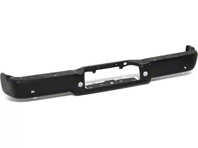 Rear Bumper; Pre-Drilled for Backup Sensors; Black (04-08 F-150 Styleside)