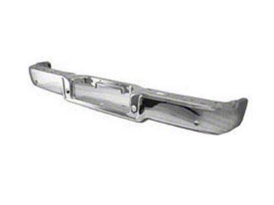 DIAMOND STANDARD Replacement Rear Bumper; Pre-Drilled for Backup Sensors; Chrome (06-08 F-150 Styleside)