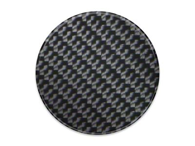 Rear Center Console Line Overlay Accent Trim; Domed Carbon Fiber (21-25 F-150)