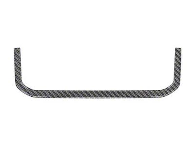 Rear Center Console Line Overlay Accent Trim; Forged Carbon Fiber (21-25 F-150)