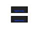 Rear Door Sill Protection with Raptor Logo; TUF-LINER Black; Blue (15-24 F-150 SuperCrew)