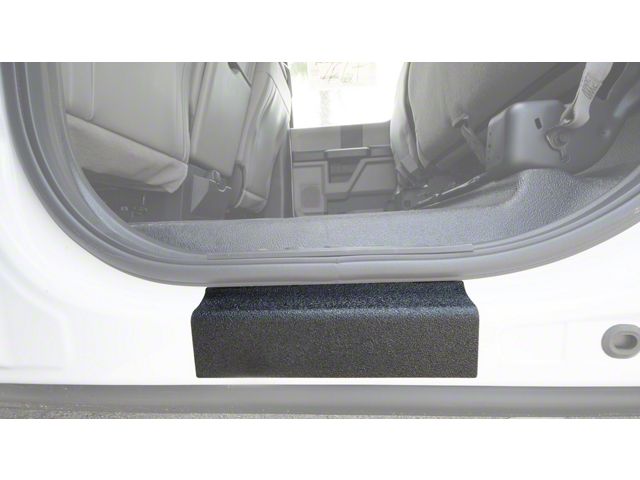Rear Door Sill Protection; Textured Black (15-24 F-150 SuperCrew)