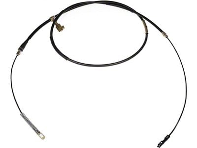 Rear Parking Brake Cable; Passenger Side (1999 F-150 Regular Cab w/ 8-Foot Bed, SuperCab w/ 6-1/2-Foot Bed)
