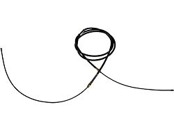 Rear Parking Brake Cable; Passenger Side (97-99 F-150 Regular Cab w/ 8-Foot Bed, SuperCab w/ 6-1/2-Foot Bed w/ Rear Drum Brakes)