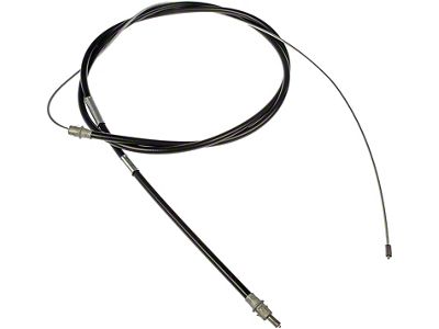 Rear Parking Brake Cable; Passenger Side (00-03 F-150 Regular Cab w/ 8-Foot Bed, SuperCab w/ 6-1/2-Foot Bed w/ Rear Drum Brakes)