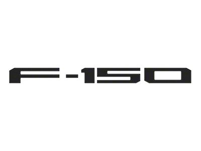 Rear Tailgate Letter Inserts; Agate Black (21-25 F-150 w/o Tailgate Applique & Pro Access Tailgate)