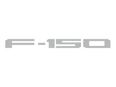 Rear Tailgate Letter Inserts; Avalanche Gray (21-25 F-150 w/o Tailgate Applique & Pro Access Tailgate)