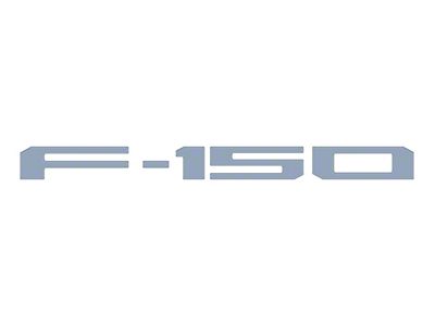 Rear Tailgate Letter Inserts; Azure Gray (21-25 F-150 w/o Tailgate Applique & Pro Access Tailgate)