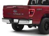 Rear Tailgate Letter Inserts; Black and Silver American Flag (21-25 F-150 w/o Tailgate Applique & Pro Access Tailgate)