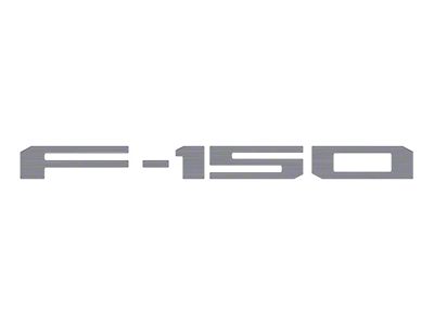 Rear Tailgate Letter Inserts; Brushed Silver (21-25 F-150 w/o Tailgate Applique & Pro Access Tailgate)