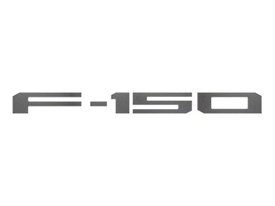 Rear Tailgate Letter Inserts; Carbonized Gray (24-25 F-150 w/ Pro Access Tailgate)