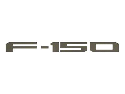 Rear Tailgate Letter Inserts; Darkened Bronze Metallic (21-25 F-150 w/o Tailgate Applique & Pro Access Tailgate)