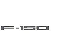 Rear Tailgate Letter Inserts; Domed Carbon Fiber (21-25 F-150 w/o Tailgate Applique & Pro Access Tailgate)