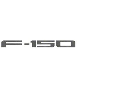 Rear Tailgate Letter Inserts; Domed Carbon Fiber (21-25 F-150 w/o Tailgate Applique & Pro Access Tailgate)