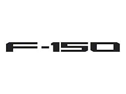 Rear Tailgate Letter Inserts; Gloss Black (24-25 F-150 w/ Pro Access Tailgate)