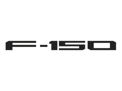 Rear Tailgate Letter Inserts; Gloss Black (24-25 F-150 w/ Pro Access Tailgate)
