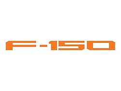 Rear Tailgate Letter Inserts; Gloss Orange (21-25 F-150 w/o Tailgate Applique & Pro Access Tailgate)