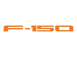 Rear Tailgate Letter Inserts; Gloss Orange (21-24 F-150 w/o Tailgate Applique)