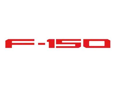 Rear Tailgate Letter Inserts; Gloss Red (21-25 F-150 w/o Tailgate Applique & Pro Access Tailgate)